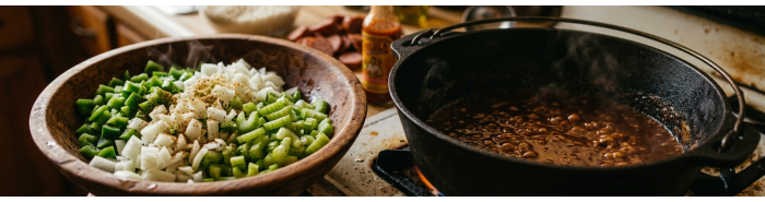 The Holy Trinity in Cooking: The Cajun and Creole Flavor Base