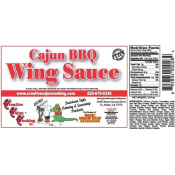 Cajun BBQ Wing Sauce 12 Oz Bottle Cajun BBQ Wing Sauce 12 Oz Bottle