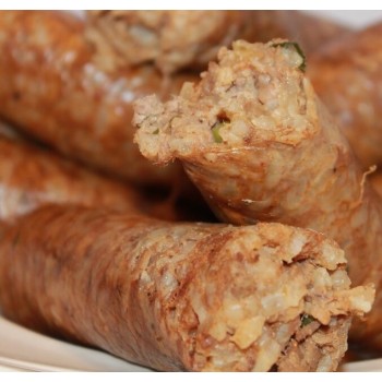 Cajun Original Hot Boudin pork and rice sausage package