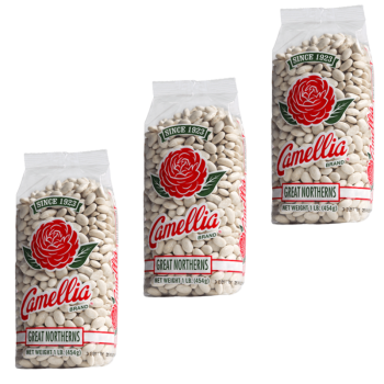 Camellia Brand Dry Great Northern Beans 1lb - 3 pack