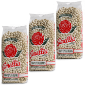 Camellia Navy Pea Beans 1 Pound - 3 Pack