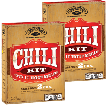 Carroll Shelby's Original Texas Chili 3.65 oz Pack of 2