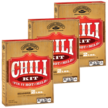 Carroll Shelby's Original Texas Chili 3.65 oz Pack of 3