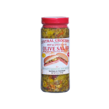 Central Grocery Hot & Spicy Olive Salad 16 oz