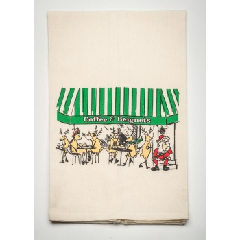Coffee and Beignets Kitchen Towel Coffee and Beignets Kitchen Towel