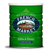 French Market Coffee Decaf Medium-Dark Roast & Chicory 12 oz French Market Coffee Decaf Medium-Dark Roast & Chicory 12 oz