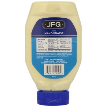 JFG Real Mayonnaise 18 fl oz Squeeze Bottle JFG Mayonnaise Squeeze Bottle