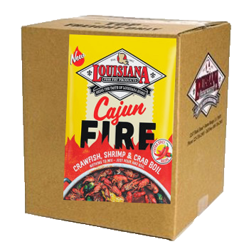 Louisiana Fish Fry Cajun Fire Boil 25 pound Louisiana Fish Fry Cajun Fire Boil 25 pound