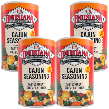 Louisiana Fish Fry Cajun Seasoning 8 oz - Pack of 4 Louisiana Fish Fry Cajun Seasoning 8 oz - Pack of 4