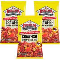 Louisiana Fish Fry Crawfish Crab and Shrimp Boil 4 lb - 3 Pack