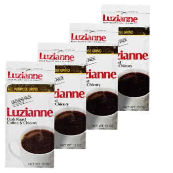 Luzianne Dark Roast C & C White Label 13 oz Pack of 4 Luzianne Dark Roast C & C White Label 13 oz Pack of 4