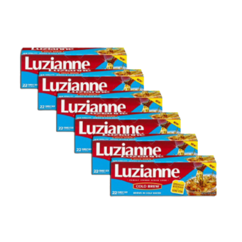 Luzianne Cold Brew Tea 22 cnt Family Pack of 6