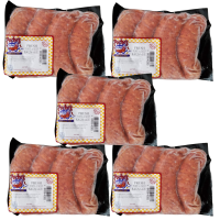 Poche's Fresh Beef & Pork Sausage 1 LB Pack of 5