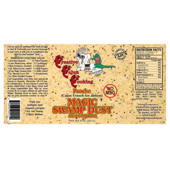 Creative Cajun Cooking Proche Magic Swamp Dust Creative Cajun Cooking Proche Magic Swamp Dust No MSG