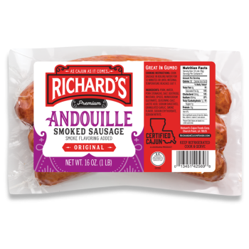 ichard's Original Andouille Smoked Sausage 16 oz package