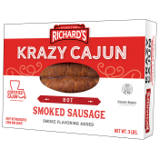 Krazy Cajun Hot Smoked Sausage 3 lb Krazy Cajun Hot Smoked Sausage 3 lb