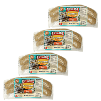 Richard's Premium Pork Boudin 12 Oz Pack of 4
