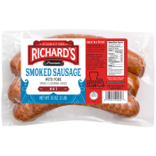 Richard's Smoked Hot Pork Sausage 1 lb