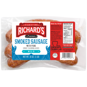 Richard's Smoked Pork Sausage 1 lb Richard's Smoked Pork Sausage 1 lb