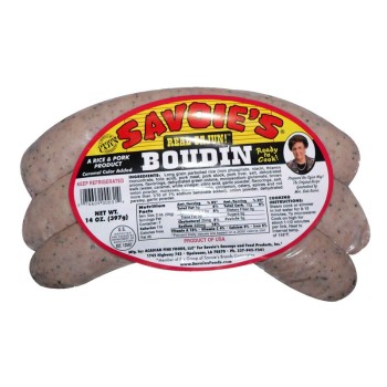 Savoie's Classic Pork Boudin 14 oz Pack of 3 Savoie's Classic Pork Boudin 14 oz Pack of 3