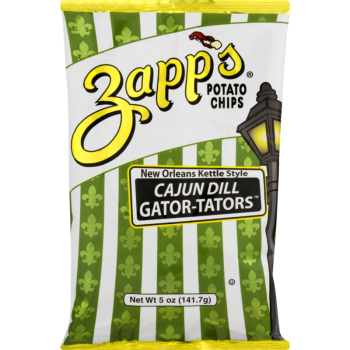 Zapp's Cajun Dill Potato Chips Gator-tator Zapp's Cajun Dill Potato Chips Gator-tator